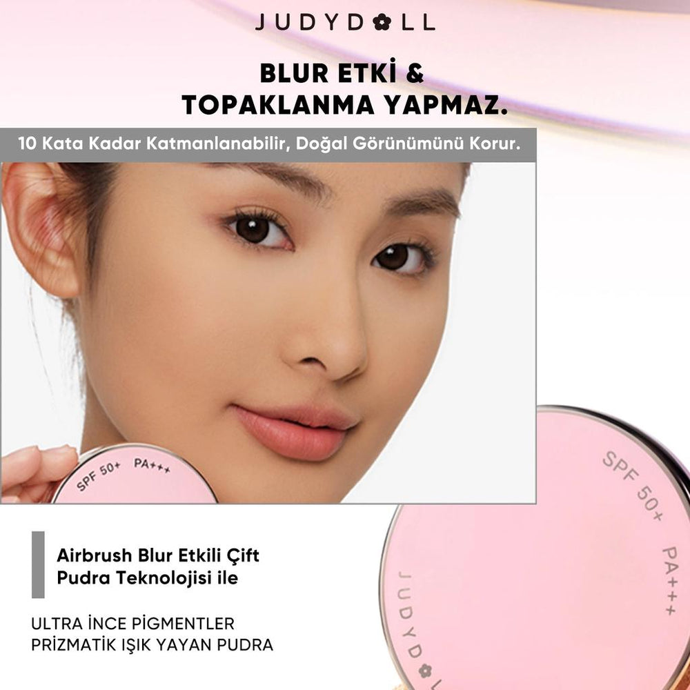 Judydoll Peach Skin Matte 2 Way Cake Matte Powder Warm Beige