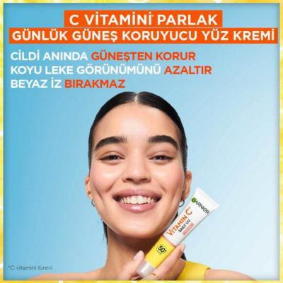 Garnier Vitamin C Daily Sunscreen SPF50+ - 40ml | Brightening Formula - image 15