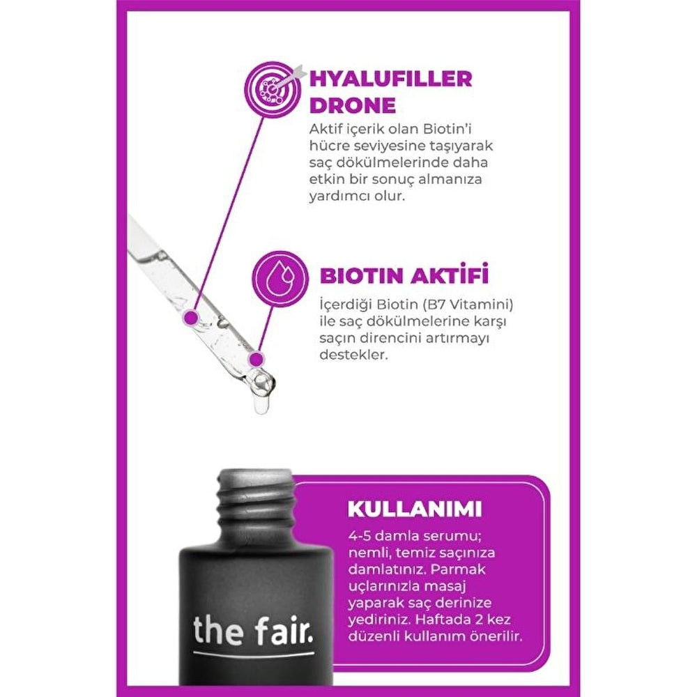 the fair. Drone-Targeted Biotin Hair Serum - Vegan, Nourishing, and Strengthening Hair Care for All Hair Types - view 6