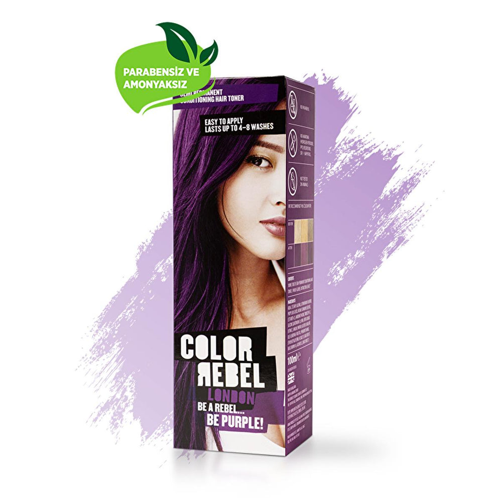 Color Rebel London Semi-Permanent Hair Dye - Paraben-Free, Ammonia-Free, Cruelty-Free Hair Color for Sensitive - view 4