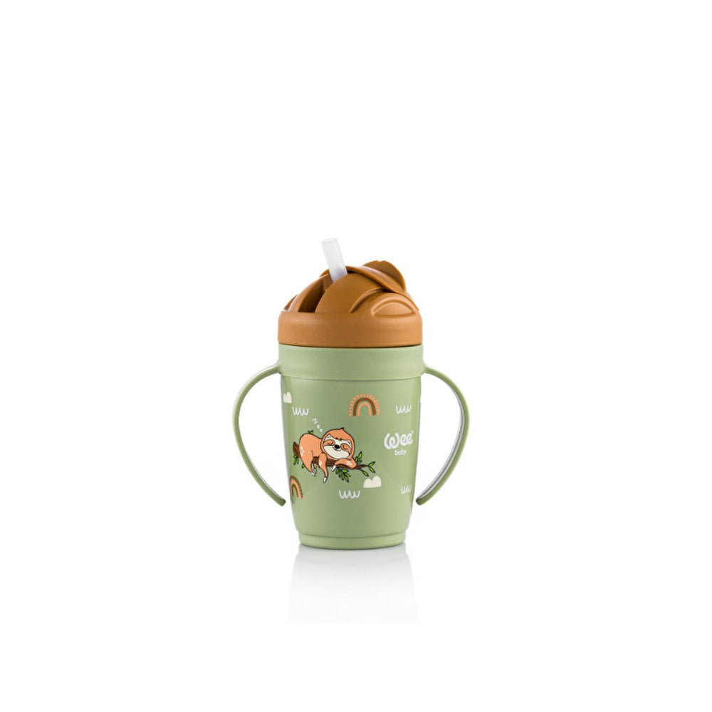 Wee Baby Friends Baby Sippy Cup with Soft Spout - 265 ml, Gentle on Gums, Easy Grip Handles, BPA Free - view 2