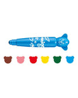 Carioca Teddy Jumbo Washable Markers for Toddlers - 12 Pack, Non-Toxic Art Supplies for Children Aged 1+ - Baby Care