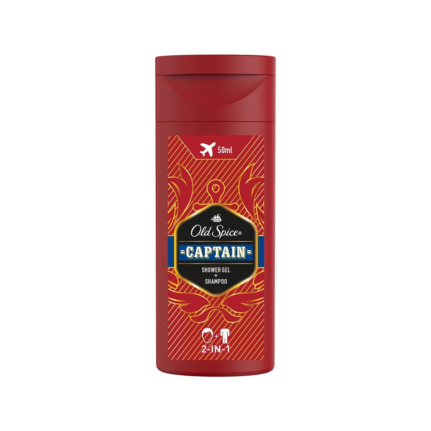 Old Spice Captain 2-in-1 Shower Gel & Shampoo - Travel-Sized, 1.69 fl oz Old Spice Captain 2-in-1 Shower Gel & Shampoo - 1.69 fl oz Old Spice Captain, 2-in-1 shower gel and shampoo, travel-sized toiletries, men's grooming products, compact shower products, travel essentials, men's hygiene, shower gel, shampoo, masculine fragrance, grooming for men
