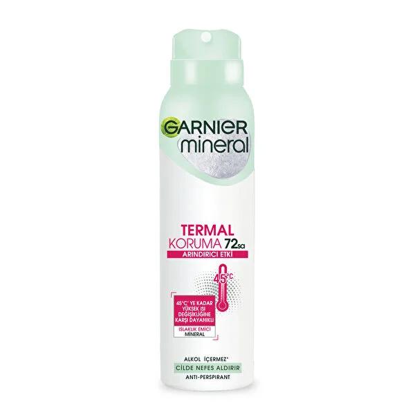 Garnier Mineral Spray Deodorant - 72 Hour Anti-Perspirant Protection, Natural Mineral Formula, Quick Drying, Dermatologically Tested Garnier Mineral Deodorant Spray - 72 Hour Protection anti-perspirant deodorant spray, long-lasting sweat protection, natural mineral deodorant, Garnier Mineral Spray Deodorant, thermal protection deodorant, 72-hour protection, thermoactive ingredients, natural moisture-absorbing minerals, quick-drying formula, dermatologically tested, personal care, hygiene products, men's gro