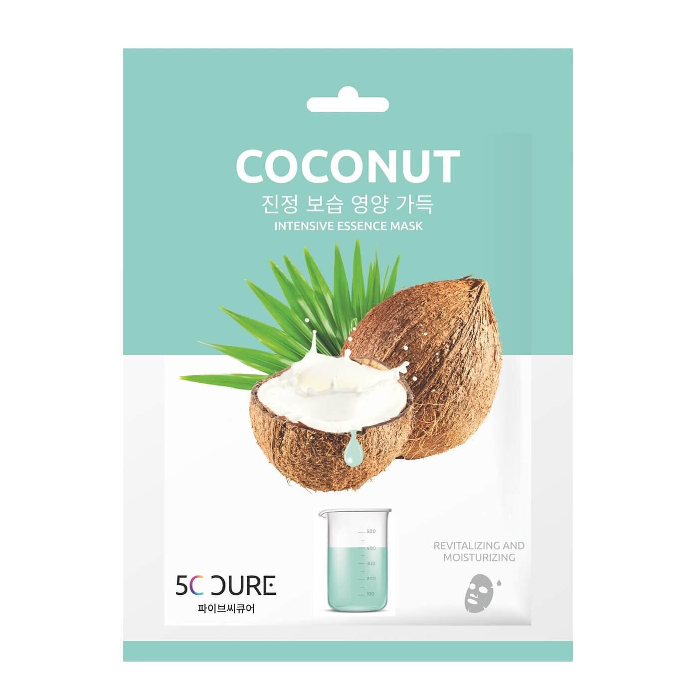 5C Coconut Ampoule Sheet Mask Hydrating &amp; Softening 25 ml