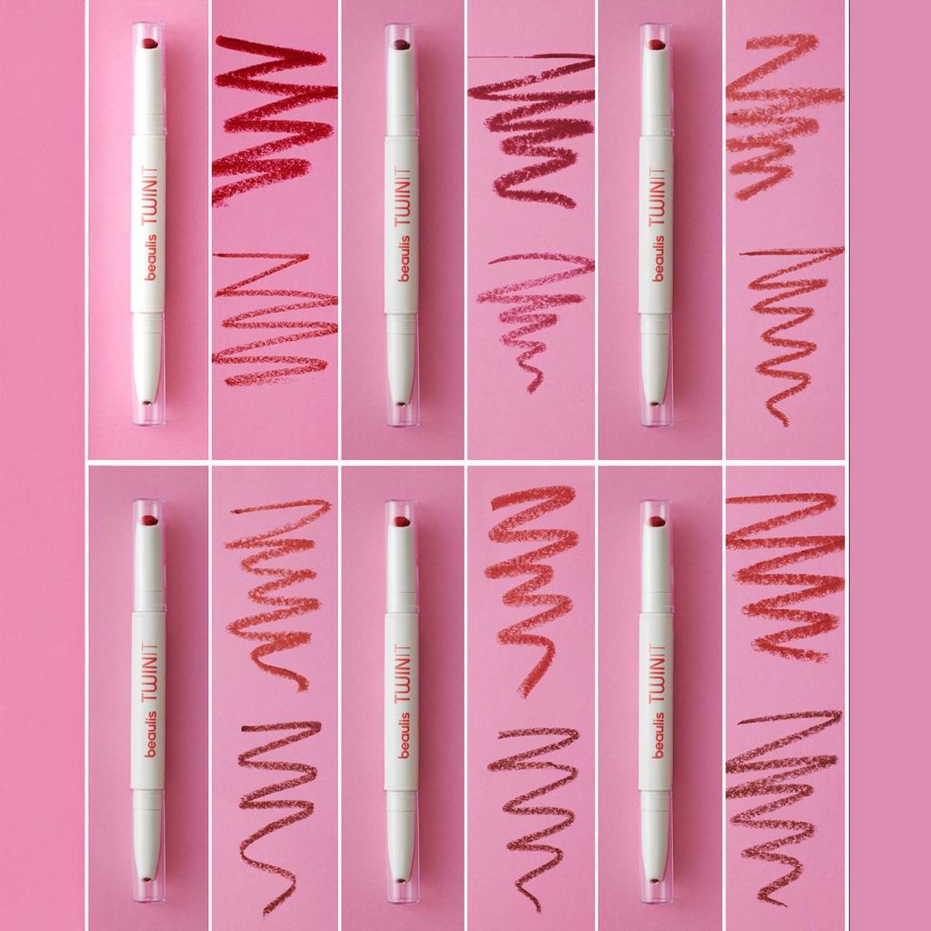 Beaulis Twin It Double-Sided Lipstick &amp; Lip Liner 174 Dark Salmon