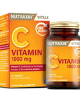 Nutraxin Vitamin C 1000 mg Supplement - Natural, Allergen-Friendly, Gluten-Free, 30 Tablets for Immune Support - image 4