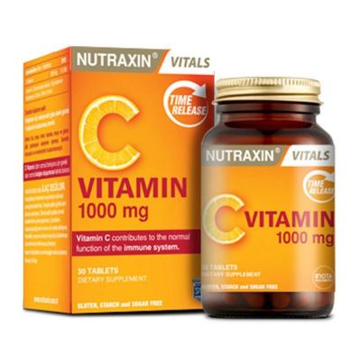Nutraxin Vitamin C 1000 mg Supplement - Natural, Allergen-Friendly, Gluten-Free, 30 Tablets for Immune Support - image 4