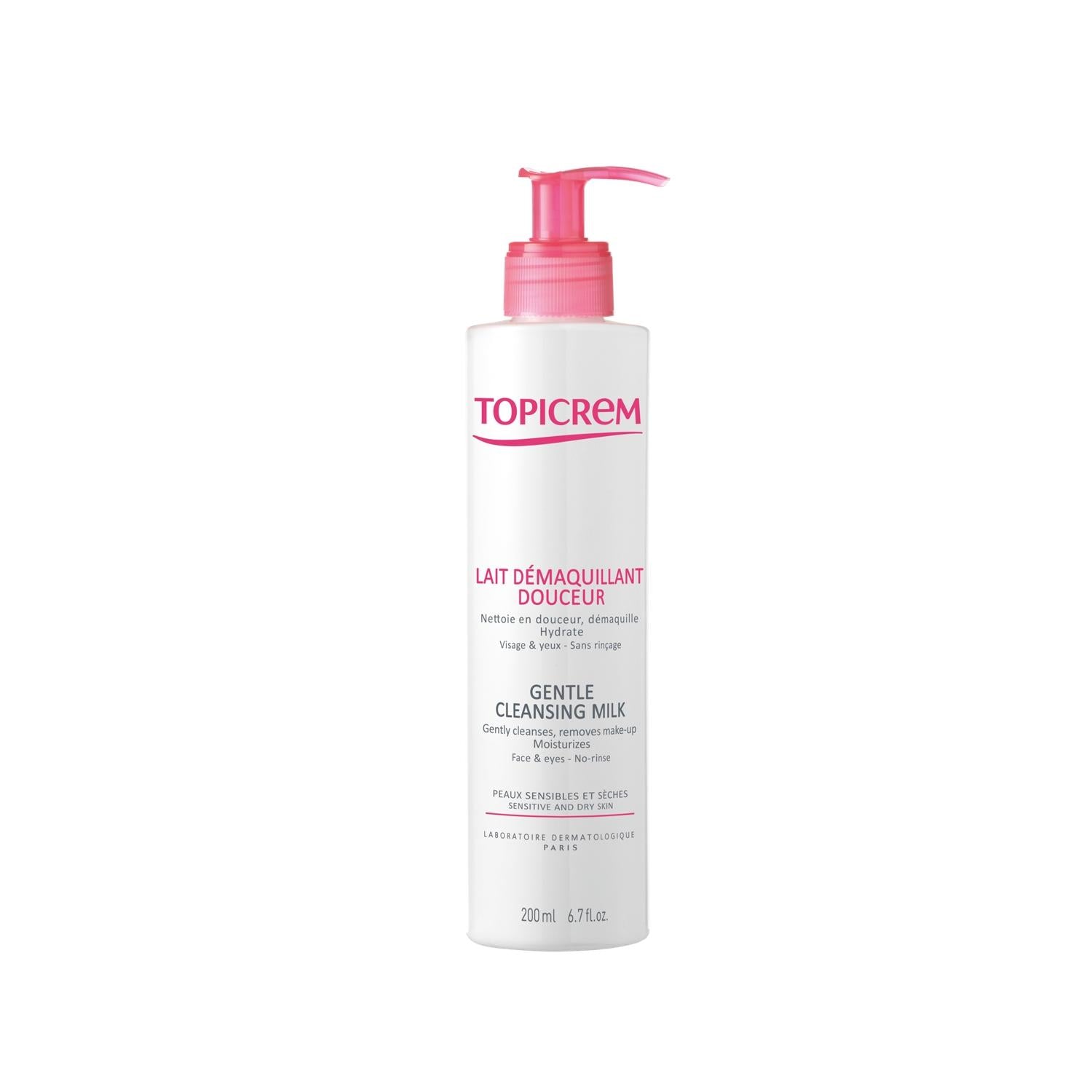 Topicrem Gentle Face & Eye Cleansing Milk - 200ml Hydrating Makeup Remover for Sensitive Skin Topicrem Gentle Cleansing Milk - Sensitive Skin Face & Eye face cleansing milk, eye makeup remover, gentle cleanser, sensitive skin cleanser, Topicrem cleanser, makeup remover for sensitive eyes, hydrating facial cleanser, 200ml cleansing milk, facial cleanser, makeup remover, sensitive skin, hydrating cleanser, gentle face wash, milky cleanser, skin care, beauty, face care, eye care, cleansing milk, face and eye c