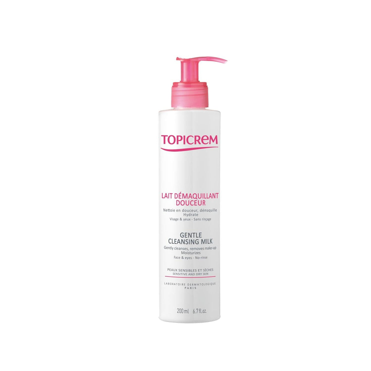 Topicrem Gentle Cleansing Milk 200ml - Paraben-Free Makeup Remover for Dry & Sensitive Skin - image 3