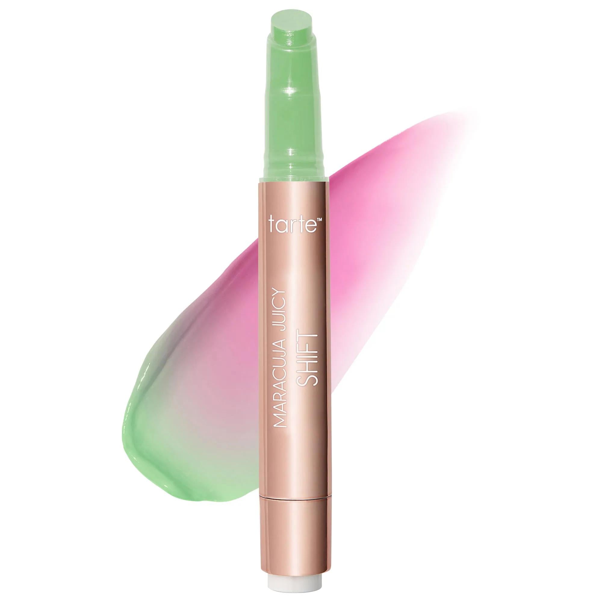 Tarte Maracuja Juicy Lip Plump Shift - pH Color Shifting Lip Balm, Hyaluronic Acid Plumper, Vegan & Gluten-Free, Hydrating Treatment Tarte Maracuja Lip Plumper - pH Color Shift, Hydration & Plump maracuja juicy lip plump shift, pH lip balm, color shifting lip balm, hyaluronic acid lip plumper, vegan lip balm, gluten-free lip balm, hydrating lip treatment, plumping lip gloss, maracuja oil lip balm, superfruit lip balm, lip balm, lip plumper, hydrating lip balm, vegan beauty, gluten-free beauty, natural lip b