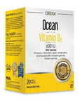 Orzax Ocean Vitamin D3 600 IU 20 ml Spray - Gluten-Free, BHA-Free Supplement for Kids and Adults - image 2