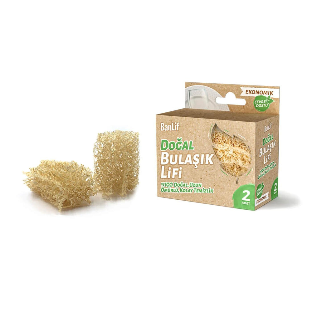 Balmy Natural Dish Sponge Eco-Friendly Scrubbers 2-Pack