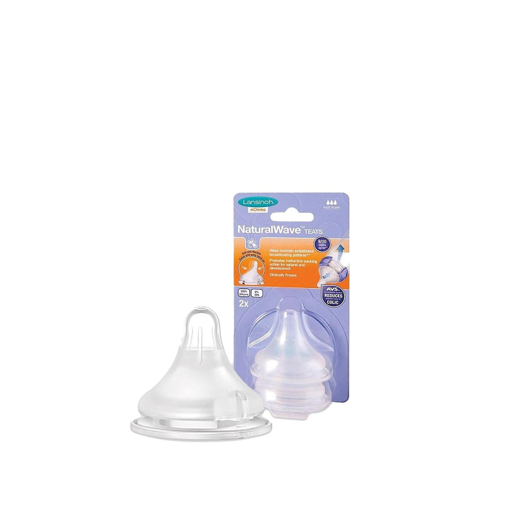 Lansinoh Natural Wave Baby Bottle Nipple - Medium Flow, BPA-Free Silicone, 2 Count - image 3