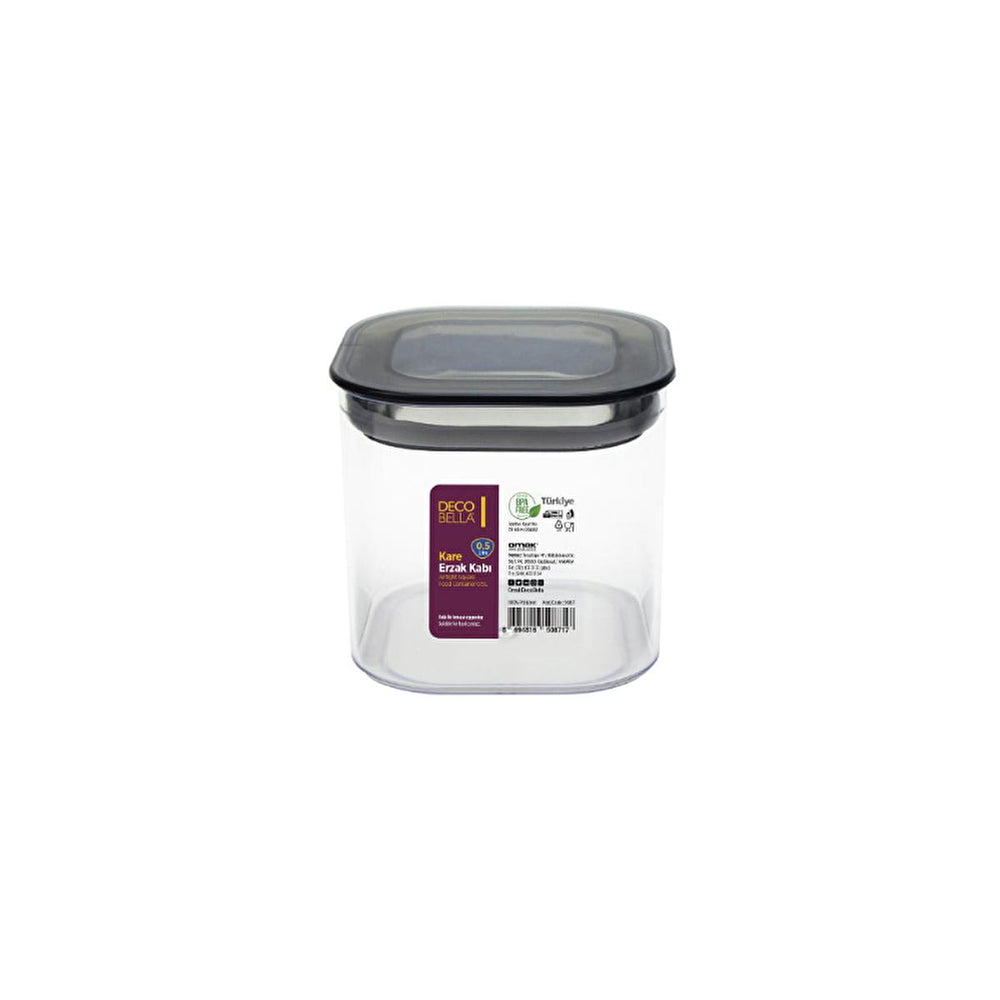 Decobella Airtight Food Storage Container - 500ml, Stackable, Non-Toxic, Dishwasher Safe - view 2