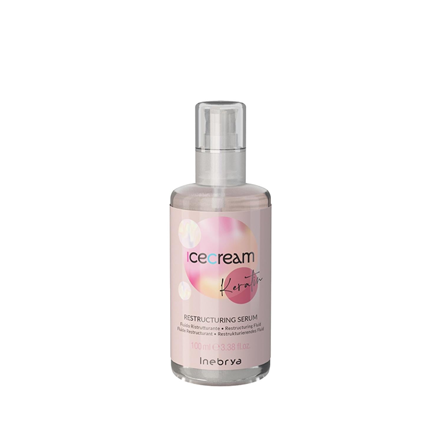 Inebrya Ice Cream Keratin Restructuring Serum for Damaged Hair - 100ml Nourishing Treatment Inebrya Keratin Serum for Damaged Hair - 100ml Keratin restructuring serum, hair repair treatment, damaged hair care, Inebrya Ice Cream, hair nourishment products, hair care, hair repair, nourishing serum, keratin treatment, hair restructuring, damaged hair repair, hair serum, hair treatment, Inebrya products