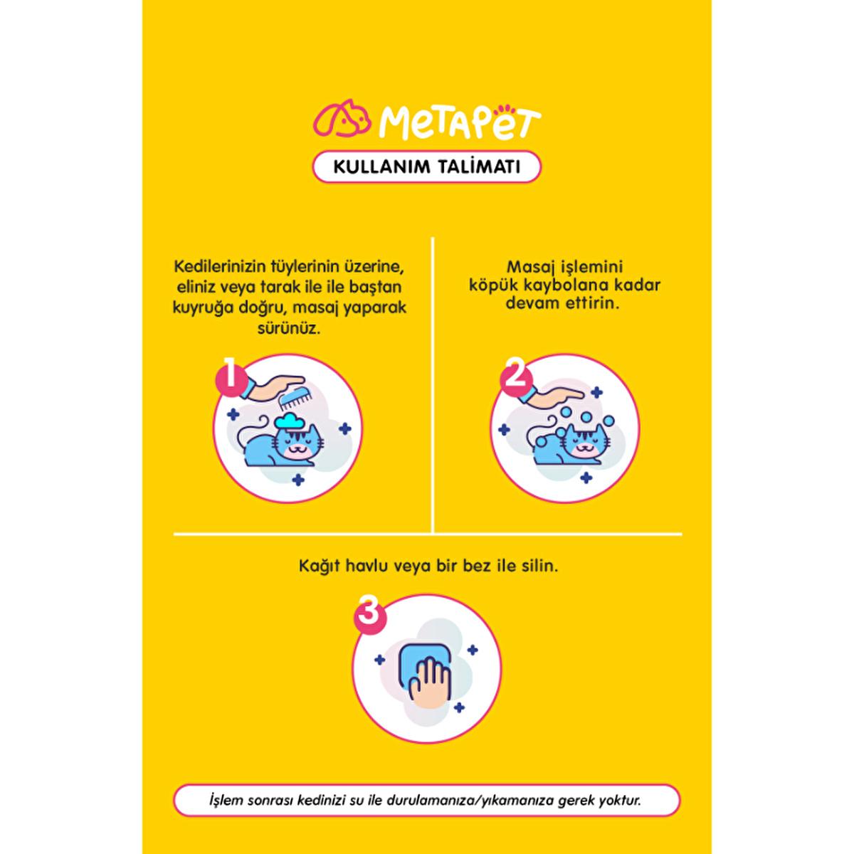 Metapet Dry Shampoo for Cats - Natural Fur Care & Protection, 6.76 fl oz Metapet Dry Shampoo for Cats - Natural Fur Care dry shampoo for cats, cat grooming products, natural pet care, pet shampoo, cat fur care, feline grooming, cat health, pet grooming, natural ingredients, cat care products, grooming solutions