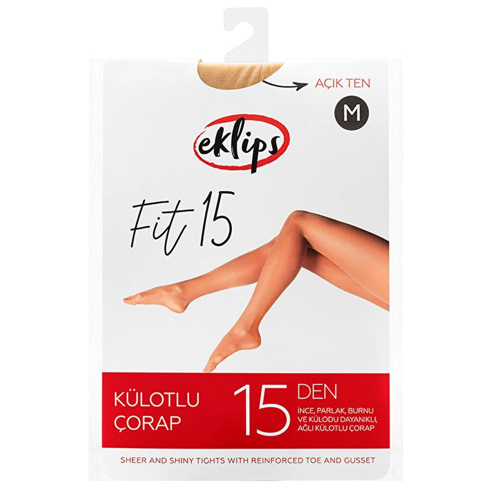 Eklips Nude Sheer Tights Light Skin Tone Size M