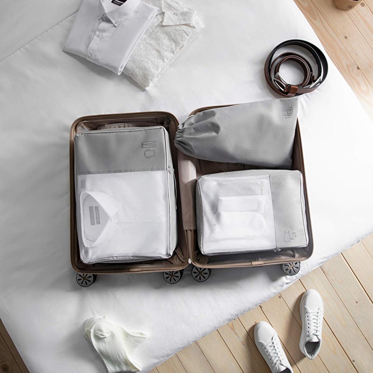 Ocean Home: Ultimate Luggage Organizer Set - Space Saving Travel Packing Cubes, Suitcase Organization - 3 Piece Set Ocean Home Luggage Organizer Set - Space Saving Packing Cubes luggage organizer set, suitcase organizer, travel packing cubes, closet organizer, packing organizers for travel, space saving luggage, baggage organizer, travel essentials, packing cubes, travel organizer, suitcase cubes, closet organization, space saver, travel bags, bag organizer, travel accessories, wardrobe organizer, clothing 