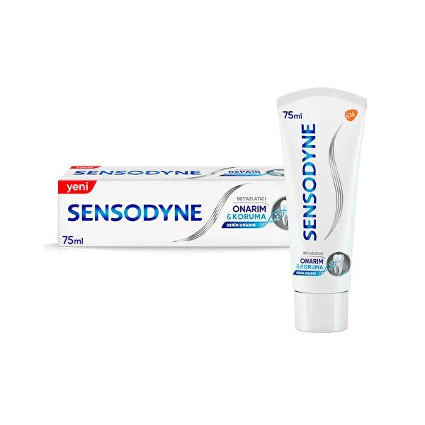 Sensodyne Repair &amp; Protect Whitening Toothpaste for Sensitive Teeth Relief - 2.54 fl oz Sensodyne Repair &amp; Protect Whitening Toothpaste - 2.54 fl oz Sensodyne toothpaste, sensitive teeth relief, whitening toothpaste, oral care products, desensitizing toothpaste, tooth sensitivity solution, cavity protection, breath freshening, oral hygiene, Repair &amp; Protect Whitening, trusted oral care brand