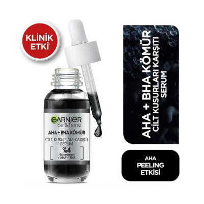 Garnier Face Serum - AHA BHA Charcoal Serum with Niacinamide for Acne Treatment and Skin Imperfections - image 2