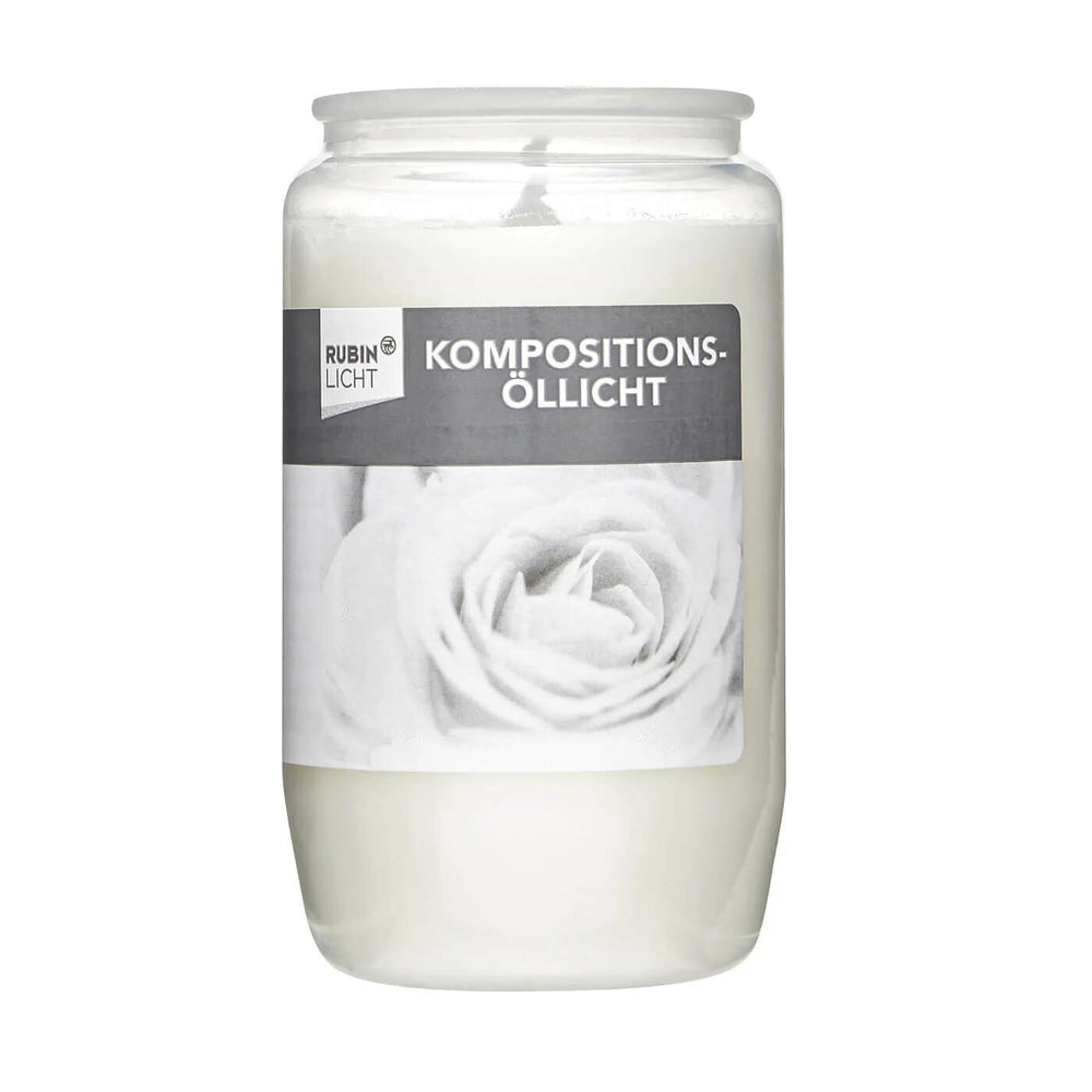 Rubin Licht Light Oil Scented Candle White 1 Unit