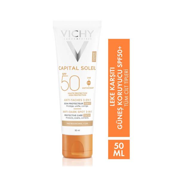 vichy ideal soleil spf50 tinted anti dark spots care 50ml, vichy tinted sunscreen for sensitive skin Vichy Ideal Soleil SPF50 Tinted Anti Dark Spots Care | 50ml Vichy SPF50 Tinted Anti Dark Spots Care - 50ml vichy, spf50, tinted-sunscreen, anti-dark-spots, sensitive-skin, hypoallergenic, sunscreen, skin-care, uv-protection, ai-generated