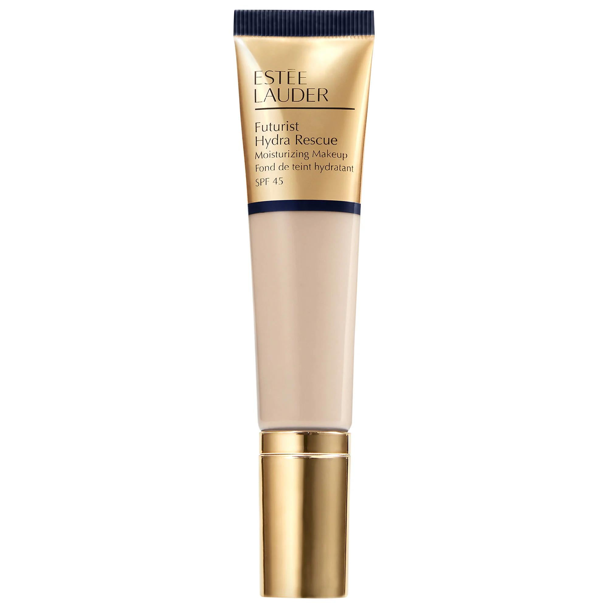Estee Lauder Futurist Hydra Rescue Moisturizing Foundation SPF 45: Hydrating, Radiant Finish & Vitamin E for Anti-Aging Protection Estee Lauder Foundation SPF 45: Hydrating & Radiant Finish moisturizing foundation, SPF 45 foundation, radiant finish foundation, Estee Lauder Futurist, foundation with skincare, foundation for dry skin, hydrating foundation SPF, vitamin E foundation, redness reducing foundation, 12 hour wear foundation, foundation, makeup, face makeup, beauty, skincare, sun protection, chia see
