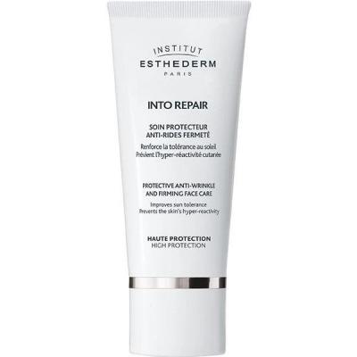 Institut Esthederm Into Repair 50 ml sunscreen for sensitive skin, Institut Esthederm sunscreen in packaging Institut Esthederm Into Repair - Sunscreen for Sensitive Skin | 50 ml Institut Esthederm Into Repair - Sensitive Skin Sunscreen sunscreen, sensitive-skin, anti-aging, uv-protection, Institut-Esthederm, face-moisturizer, reaction-preventing, broad-spectrum, ai-generated, 50ml