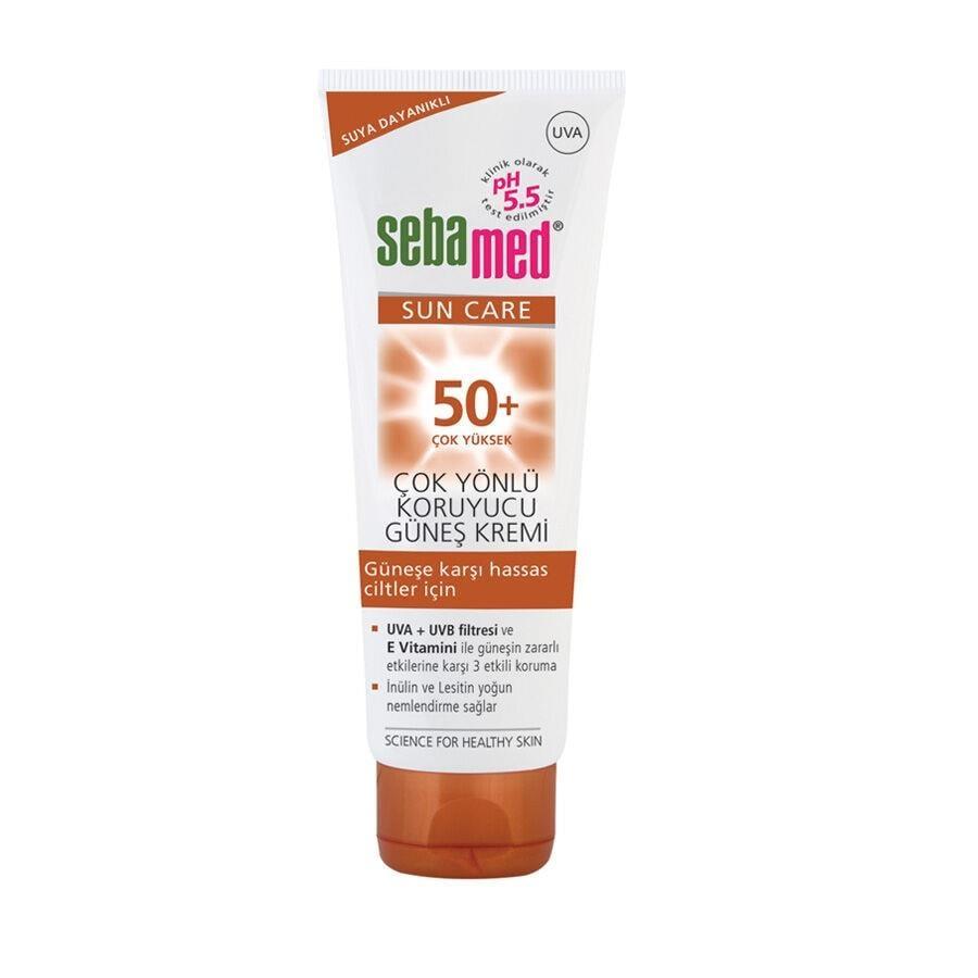 sebamed sunscreen spf 50+ 75ml, sebamed sunscreen application on body and face Sebamed Sunscreen SPF 50+ - Ultra Protection | 75 ml Sebamed Sunscreen SPF 50+ - Ultra Protection | 75 ml sebamed, sunscreen, spf-50, skin-care, sun-protection, adults, uv-protection, body-cream, face-cream, ai-generated