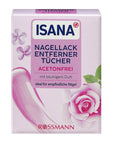 Isana Acetone-Free Nail Polish Remover Wipes 10 Count
