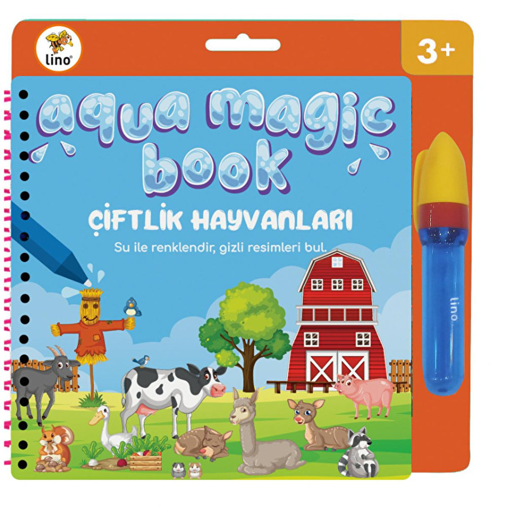 Lino Magic Water Painting Book: Reusable Farm Animal Coloring Book for Toddlers - Mess-Free, Self-Erasing Kids Water Drawing Fun! Lino Magic Water Book: Reusable, Mess-Free Coloring for Kids water painting book, reusable coloring book, magic water book, mess-free coloring, farm animal coloring book, toddler painting activity, kids water drawing, self erasing coloring book, water drawing, kids activity, toddler activity, farm animals, reusable book, magic book, mess-free activity, educational toy, kids paint