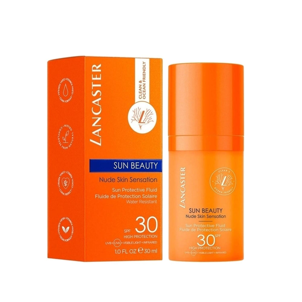 Lancaster Sun Beauty Sun Protective Fluid Spf30 - Reef-Safe, Vegan, Water-Resistant Sunscreen for Face and Decolletage - image 3