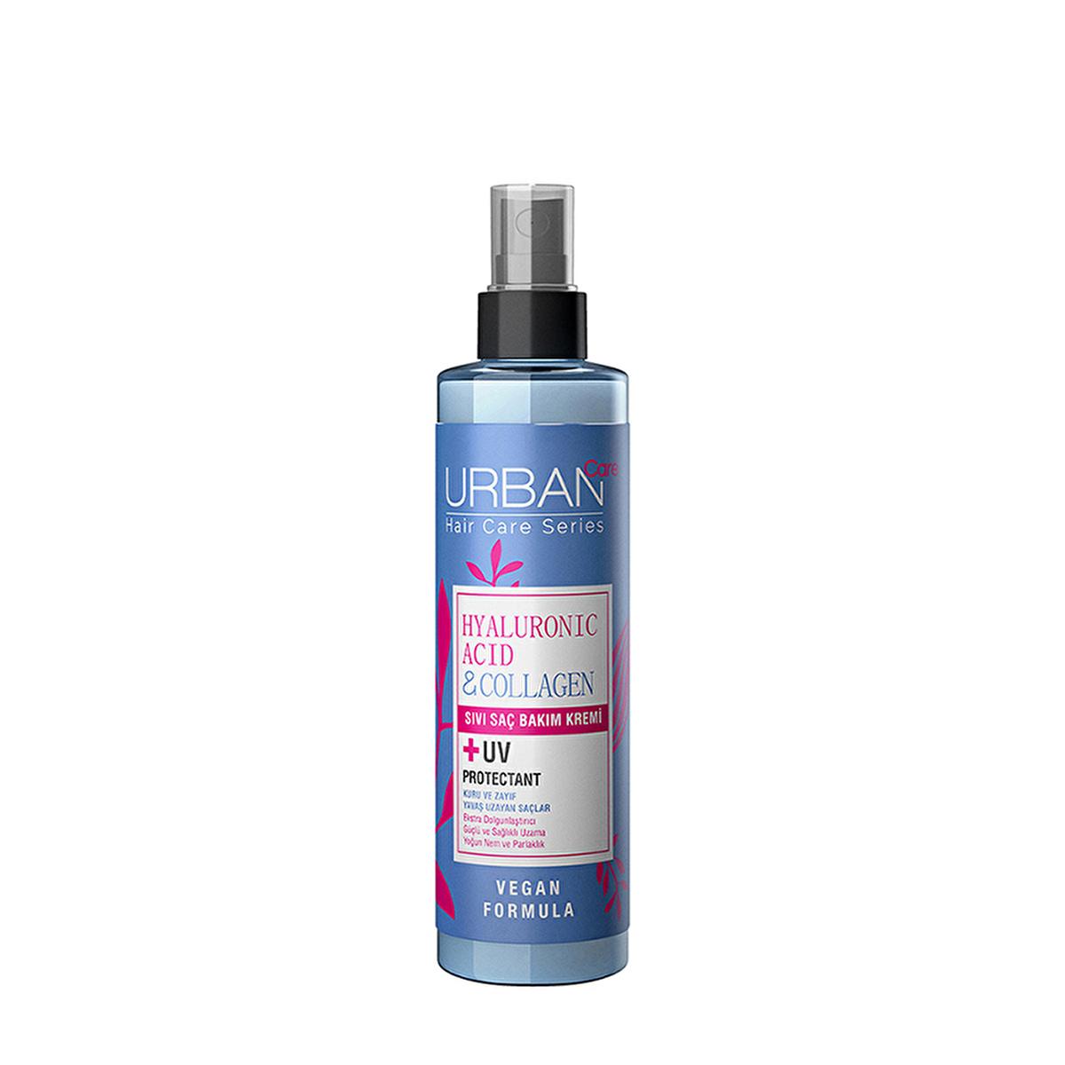 Urban Care Hyaluronic Acid & Collagen Hair Conditioner bottle, Close-up of Hyaluronic Acid & Collagen Hair Conditioner application, Before and after results of using hair conditioner Urban Care Hyaluronic Acid & Collagen Hair Conditioner - Moisturizing & Nourishing for Dry Hair | 200 ml Urban Care Hyaluronic Acid & Collagen Hair Conditioner hair-conditioner, vegan-hair-care, hyaluronic-acid, collagen-hair-care, dry-hair-treatment, moisturizing-hair-care, food-grade, eco-friendly, paraben-free, ai-generated