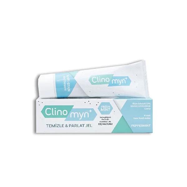 Clinomyn Toothpaste Gel - Whitens Teeth, Fresh Breath, 2.54 fl oz Clinomyn Toothpaste Gel - Whitens & Freshens toothpaste gel, teeth whitening, oral hygiene, fluoride toothpaste, stain removal, fresh breath, oral care, dental care, healthy smile, cosmetic dentistry