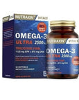 Nutraxin Omega-3 Ultra 2500 mg - High Dose Fish Oil Capsules - image 2