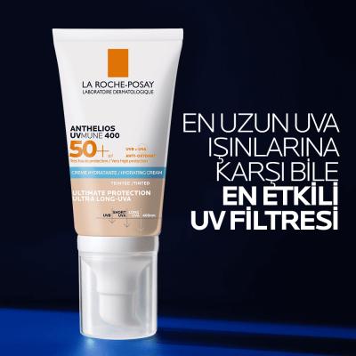 La Roche-Posay Anthelios UVMune SPF50+ Tinted Sunscreen: High UVA/UVB Protection, Moisturizing, Evens Skin Tone, Ideal for Sensitive Skin La Roche-Posay SPF50+ Tinted Sunscreen: Sensitive Skin Protection tinted sunscreen, SPF50+ sunscreen, sunscreen for sensitive skin, moisturizing sunscreen, UVMune sunscreen, La Roche Posay sunscreen, sunscreen with color, broad spectrum sunscreen, sun protection for face, hypoallergenic sunscreen, sunscreen, SPF 50+, face sunscreen, sensitive skin, UVA protection, UVB pro