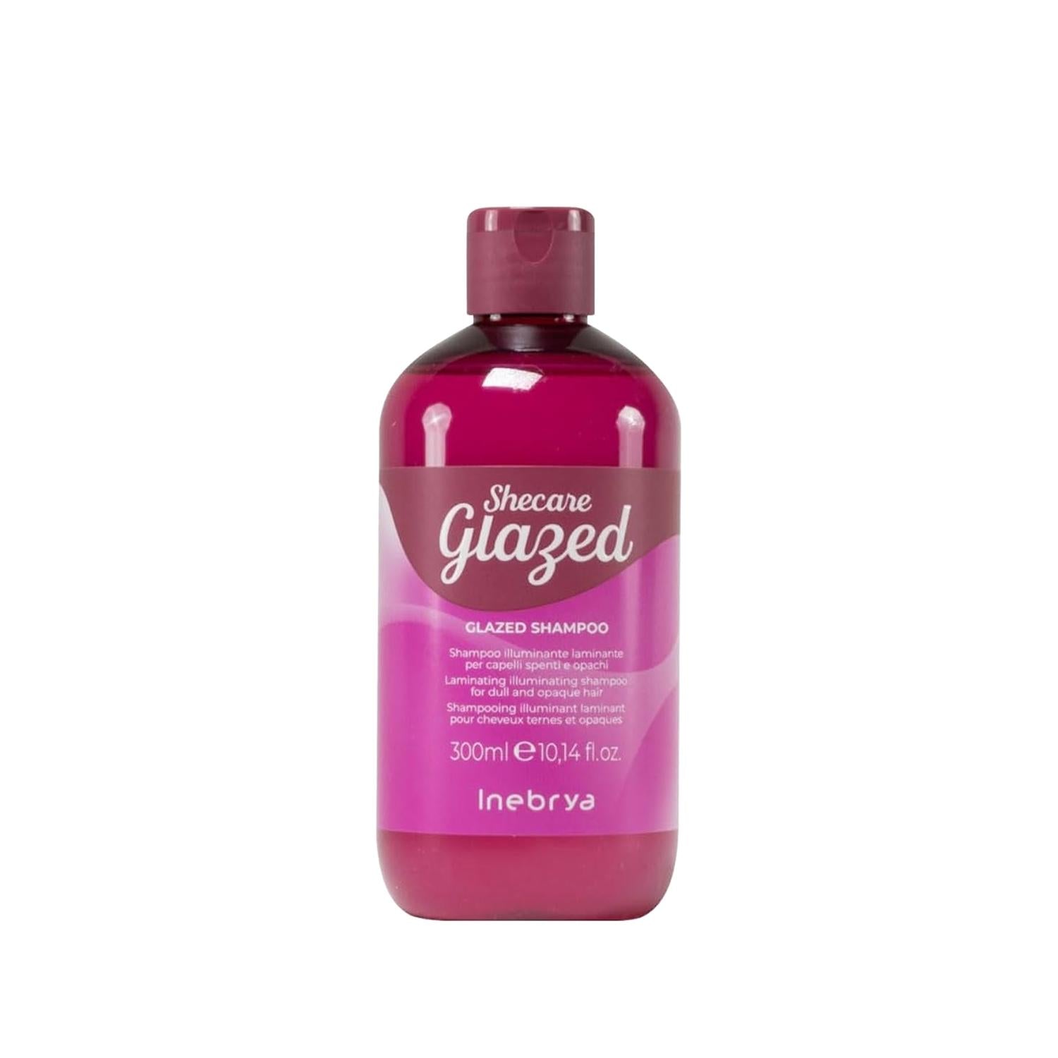Inebrya Shecare Glazed Shampoo for Dull & Matte Hair - 300ml, Enhances Shine & Nourishment Inebrya Shecare Glazed Shampoo for Dull Hair - 300ml hair shampoo, shine enhancing shampoo, dull hair care, matte hair shampoo, Inebrya Shecare Glazed, hair nourishment, hair care routine, healthy hair, vibrant hair, dry hair repair, damaged hair care, hair moisturizer, hair shine, hair health, cosmetic hair care, hair treatment, hair wellness