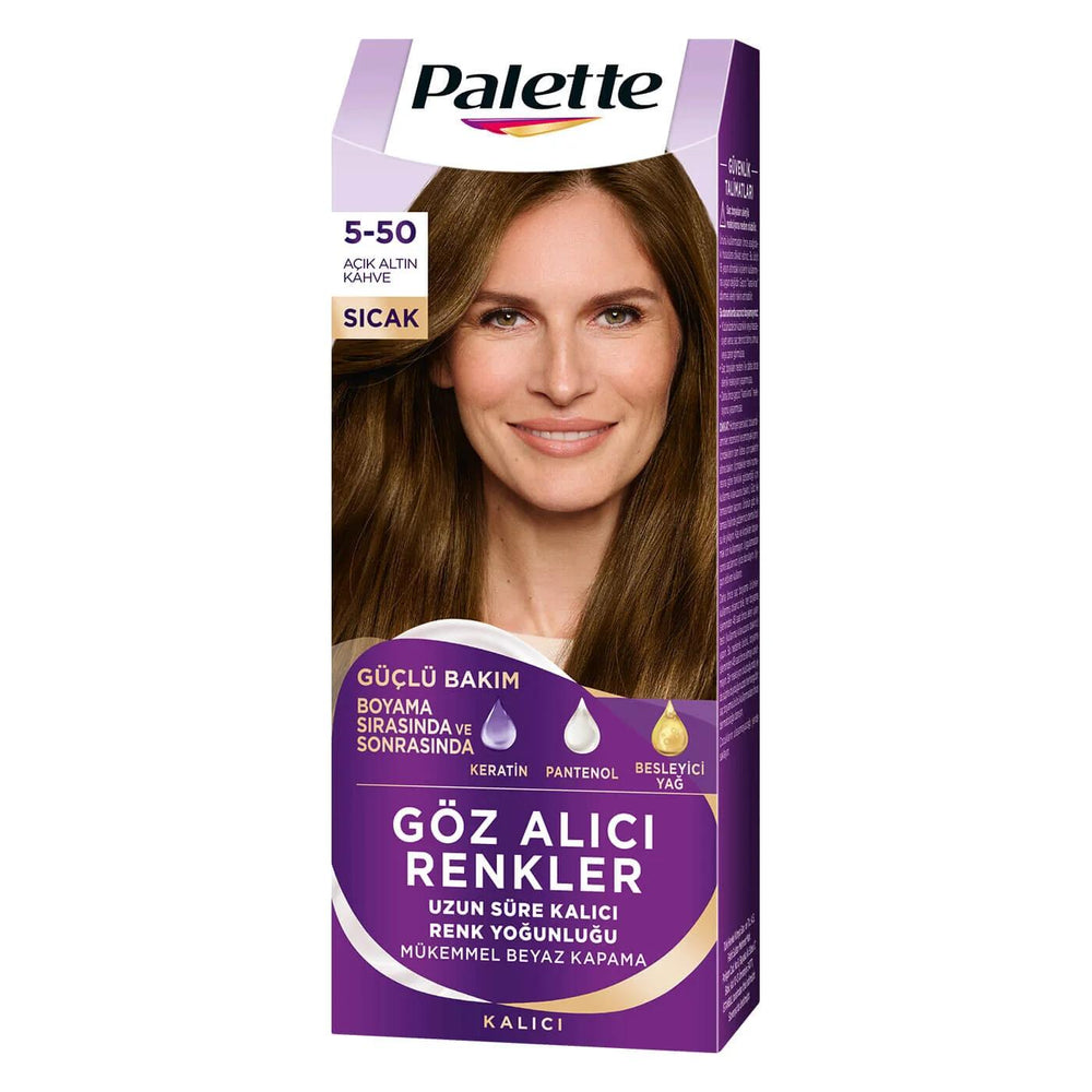 Palette Glamorous Colors 550 Light Golden Brown Hair Dye 110ml