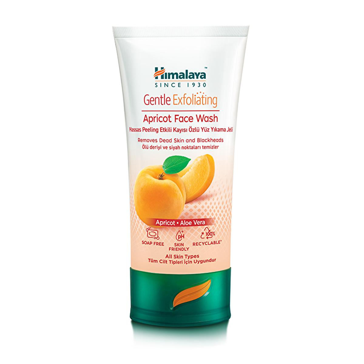 himalaya facial cleansing gel with apricot, himalaya apricot cleansing gel bottle, close up of apricot cleansing gel texture Himalaya Facial Cleansing Gel with Apricot - Gentle Peeling Effect for All Skin Types | 5.07 fl. oz. Himalaya Facial Cleansing Gel with Apricot - Gentle and Effective himalaya, facial-cleansing-gel, apricot, exfoliation, skin-care, gentle-cleanser, natural-ingredients, daily-routine, moisturizing, ai-generated