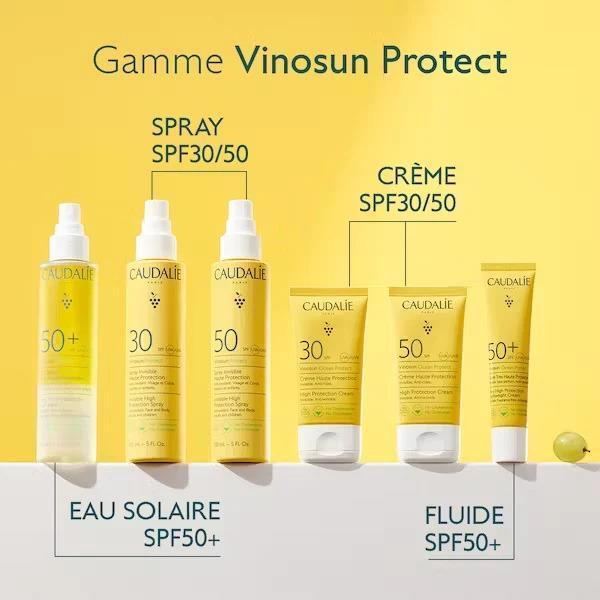 Caudalie Vinosun Protect High Protection Cream SPF 50+ - Eco-Friendly, Vegan, Non-Greasy Sunscreen for Daily Use - view 4