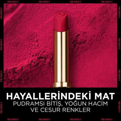 Loreal Paris Color Riche Colors of Worth Intense Volume Matte Lipstick - 100 Pink Worth It, Long Lasting & Moisturizing Loreal Paris Color Riche Matte Lipstick - Long Lasting & Moisturizing Loreal Paris Color Riche, Matte Lipstick, Hyaluronic Acid Lipstick, Long Lasting Lip Color, Moisturizing Lipstick, Lip Care, Cosmetics, Makeup, Beauty Products, Lip Color, Matte Finish, Hydrating Lipstick, Fashion Makeup, Skincare for Lips