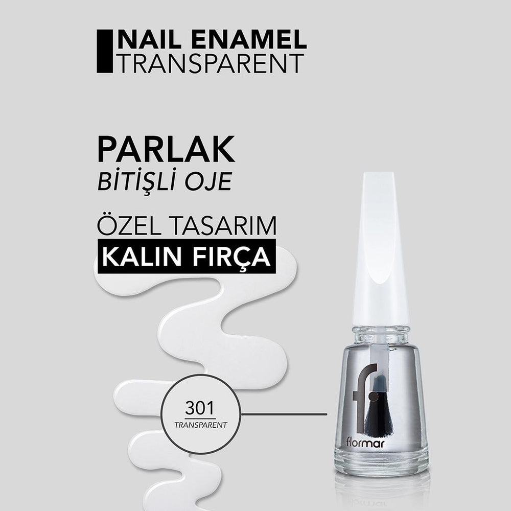 Flormar Nail Enamel High-Pigment Glass Effect Nail Polish 301 8ml