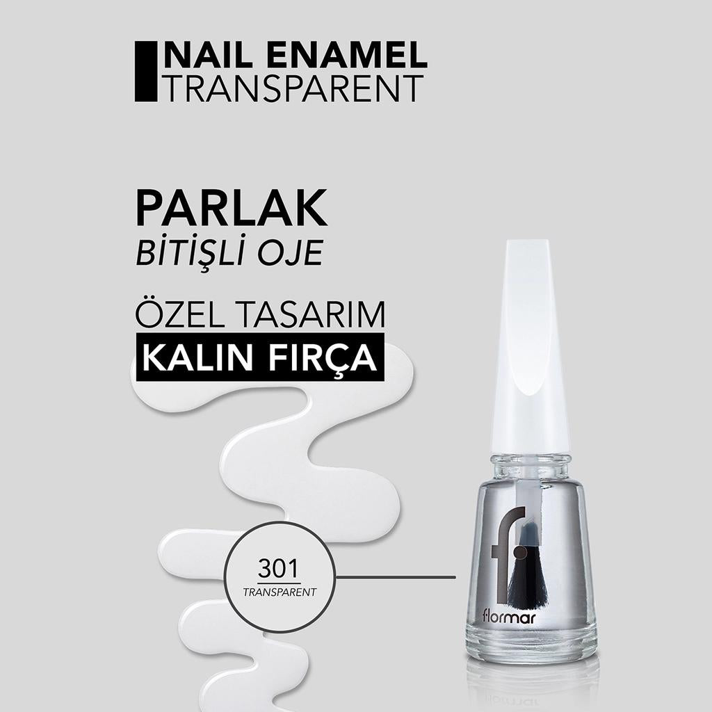 Flormar Nail Enamel High-Pigment Glass Effect Nail Polish 301 8ml
