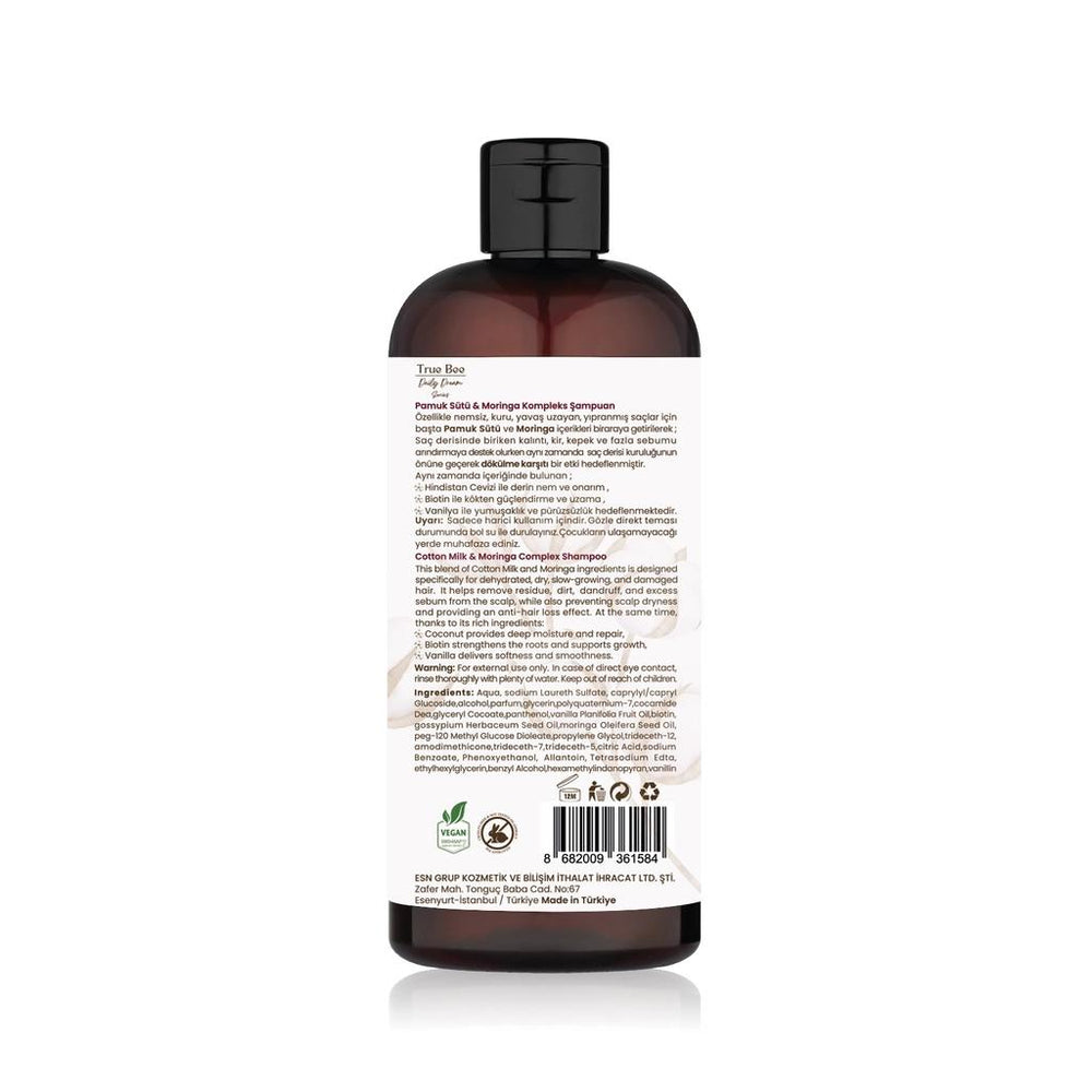 True Bee Cotton Milk & Moringa Complex Shampoo 400 ml
