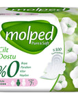 Molped Pure & Soft Organic Cotton Pads: Hypoallergenic, Chlorine & Paraben Free Sanitary Napkins for Sensitive Skin - 7 Count Molped Organic Cotton Pads: Sensitive Skin Protection organic cotton pads, hypoallergenic feminine pads, natural menstrual pads, sensitive skin sanitary pads, vegan period products, chlorine free pads, paraben free pads, soft menstrual pads, pure and soft pads, Molped Pure & Soft, feminine hygiene product, menstrual pads, sanitary napkins, organic pads, hypoallergenic pads, natural p
