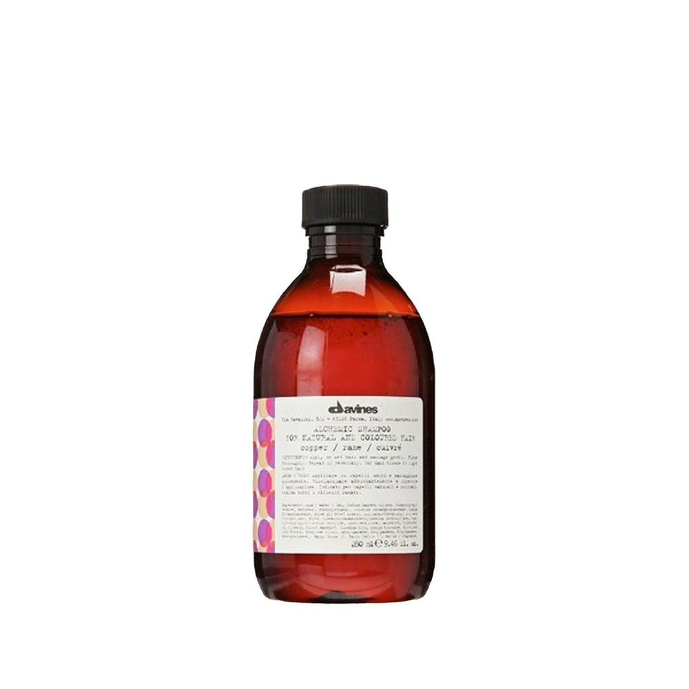 Davines Alchemic Copper Hair Shampoo 280ml - Copper-Infused Formula for Hair Care - Shampoo