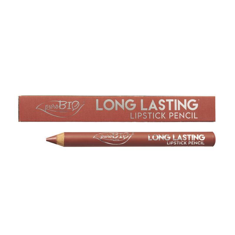 PuroBio Long Lasting Lipstick Pencil - Matte Finish, Moisturizing Lip Color with Coconut Oil & Vitamin E - Lipstick