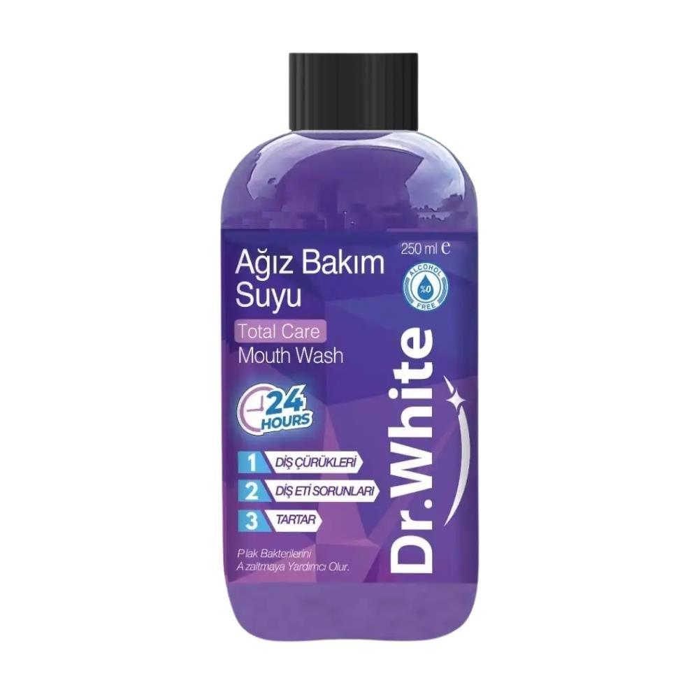 Dr. White Total Care Mouthwash 250 ml - Daily Oral Care for Healthier Gums and Teeth Dr. White Total Care Mouthwash 250ml mouthwash, oral care, Dr. White, Total Care mouthwash, 250 ml mouthwash, daily mouthwash, oral hygiene, plaque reduction, gum health, cavity prevention, dental care
