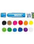 Carioca Tempera Stick Paint Set - 12 Vibrant Colors, Washable & Easy to Use for Kids - view 2